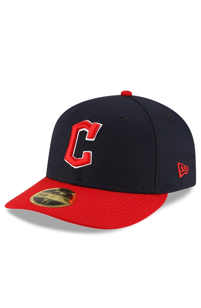 New Era Men's New Era Navy/Red Cleveland Guardians Authentic Collection On-Field Home Low Profile 59FIFTY Fitted Hat, Main, color, Navy
