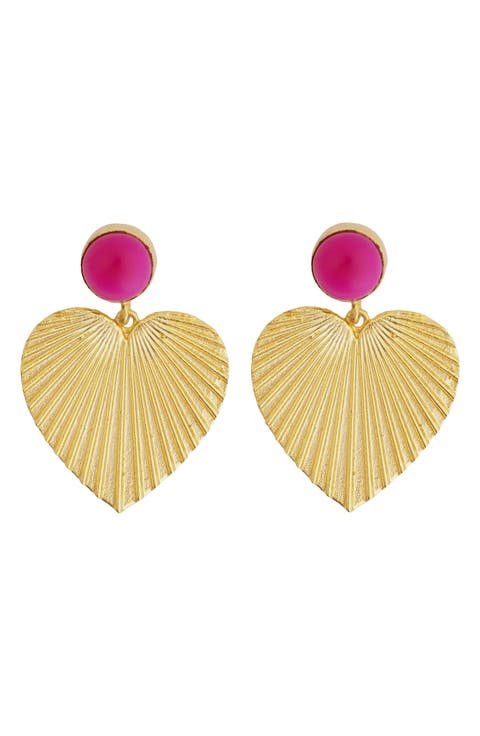 Heart Drop Earrings
