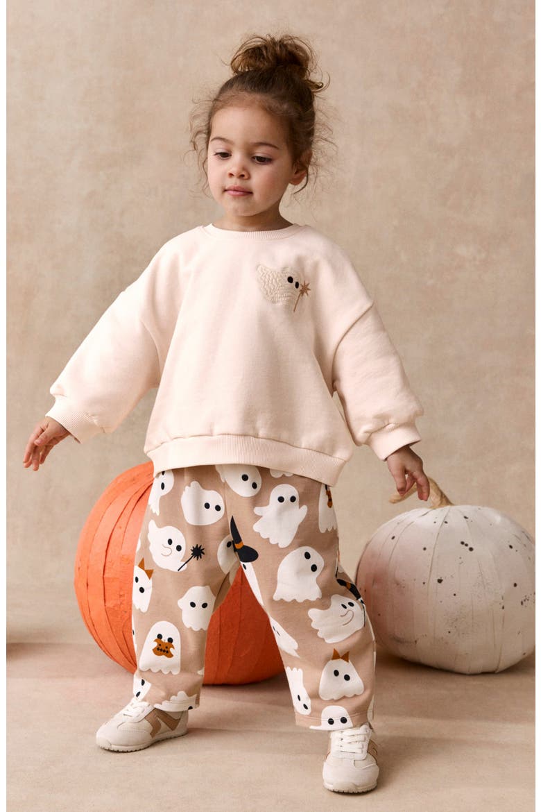 Kids' Halloween Sweatshirt & Pants Set, Alternate, color, NEUTRAL