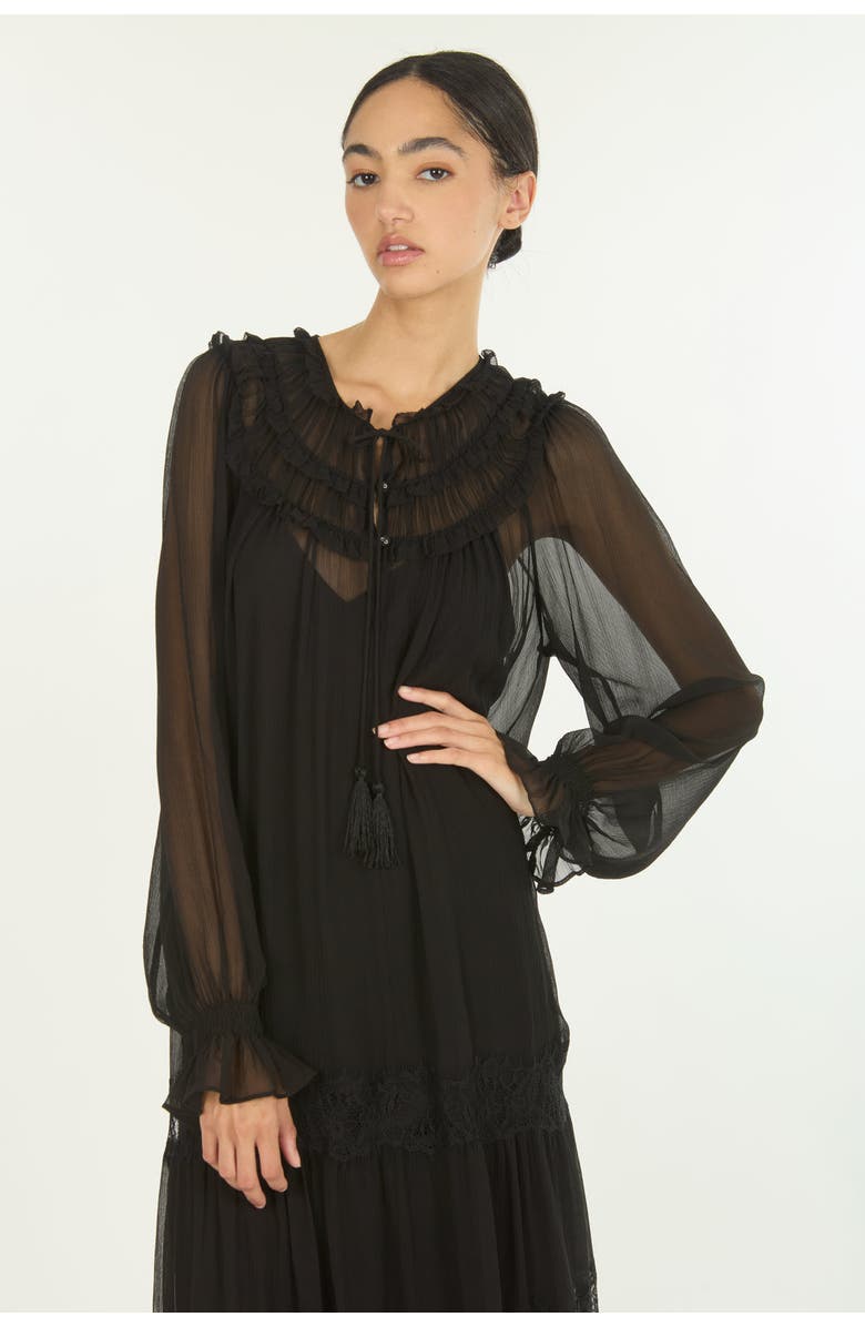 SECRET MISSION Bree Maxi Dress, Alternate, color, Black