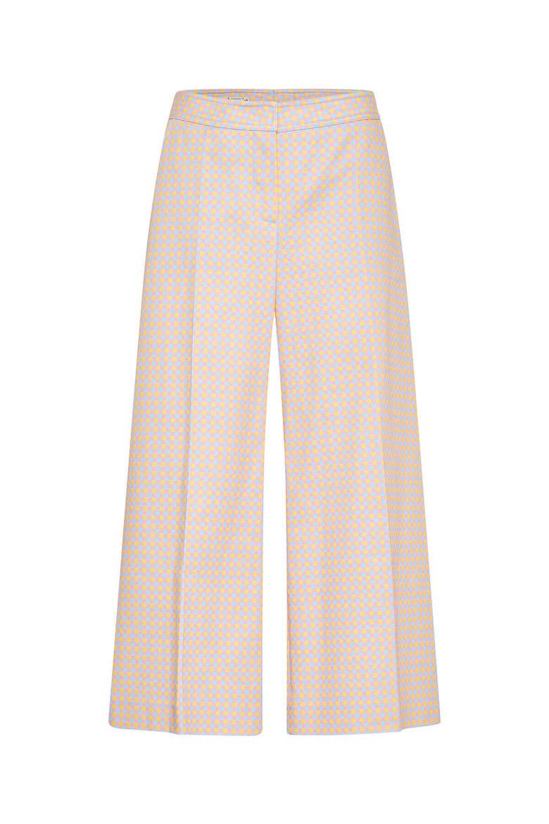 Cropped Printed Cotton Trousers, Main, color, Multicolour