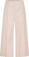 Maison Common Cropped Printed Cotton Trousers