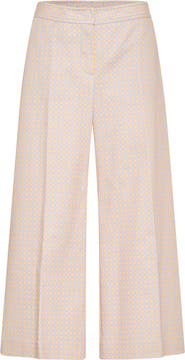 Maison Common Cropped Printed Cotton Trousers
