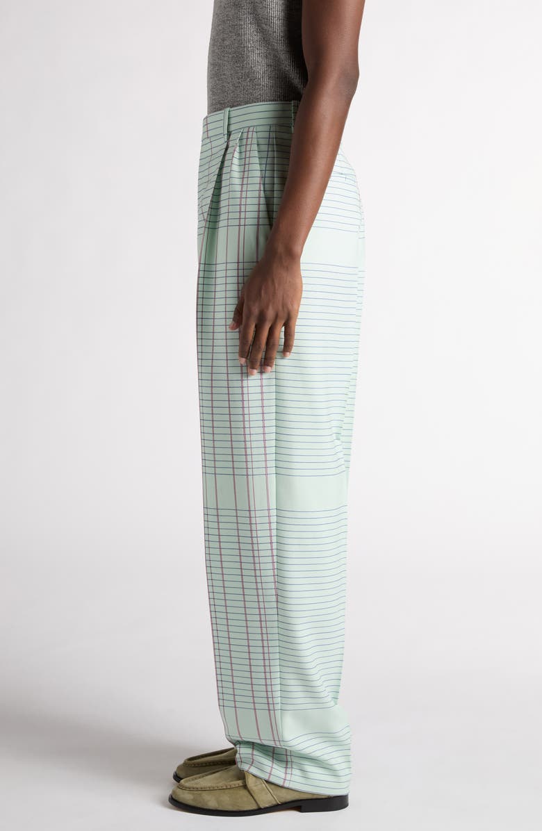 Bottega Veneta Notebook Wool Twill Trousers, Alternate, color, 3883 Dewdrop/ Pink/ Blue