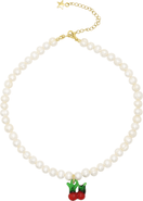 Velvet Luna Cherry Pearl Necklace