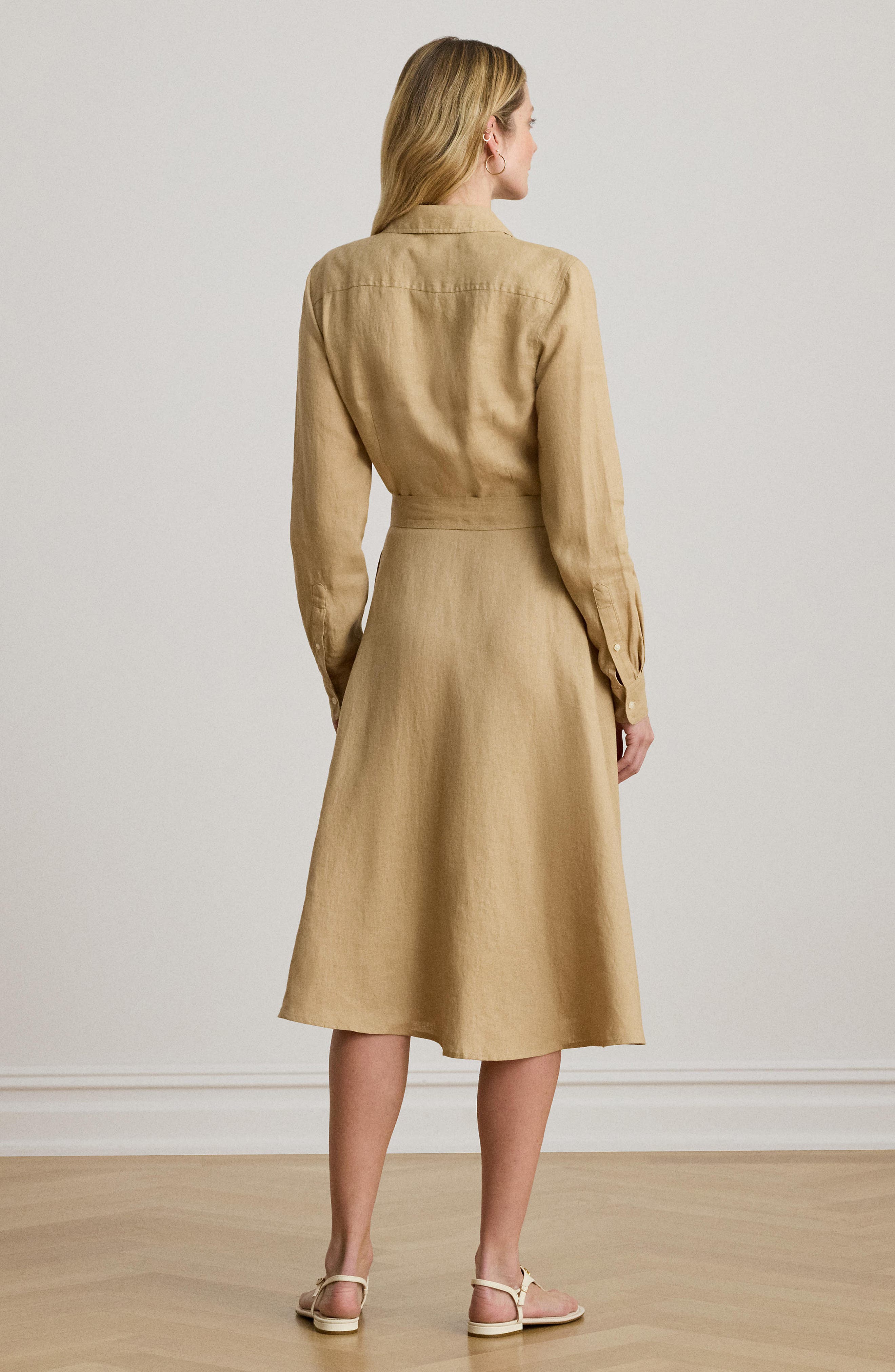 ralph lauren belted linen dress Ralph Lauren Collection Aniyah Belted Linen Day Dress