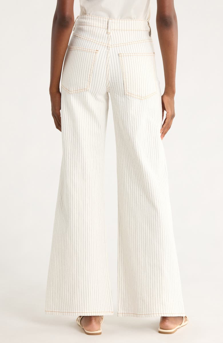 Marine Layer Charlie Pinstripe Wide Leg Jeans, Alternate, color, Ticking Stripe