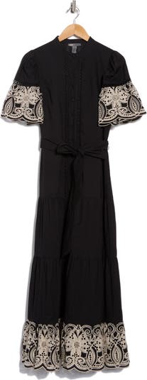 Southampton Embroidered Maxi Shirtdress