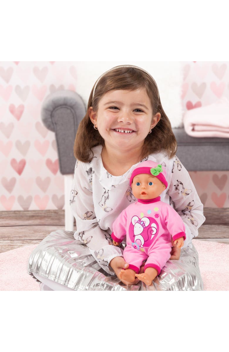 Bayer Design First Words Baby Doll, 13 Inch Mouse, Alternate, color, Multicolored