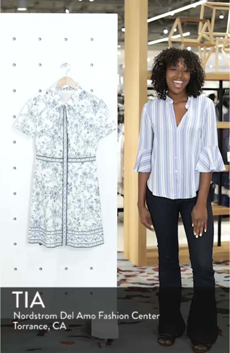 Darla Cotton Toile Shirtdress, sales video thumbnail