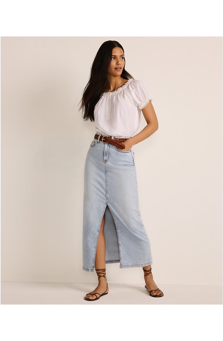 Lands' End Soft Denim Maxi Skirt, Alternate, color,