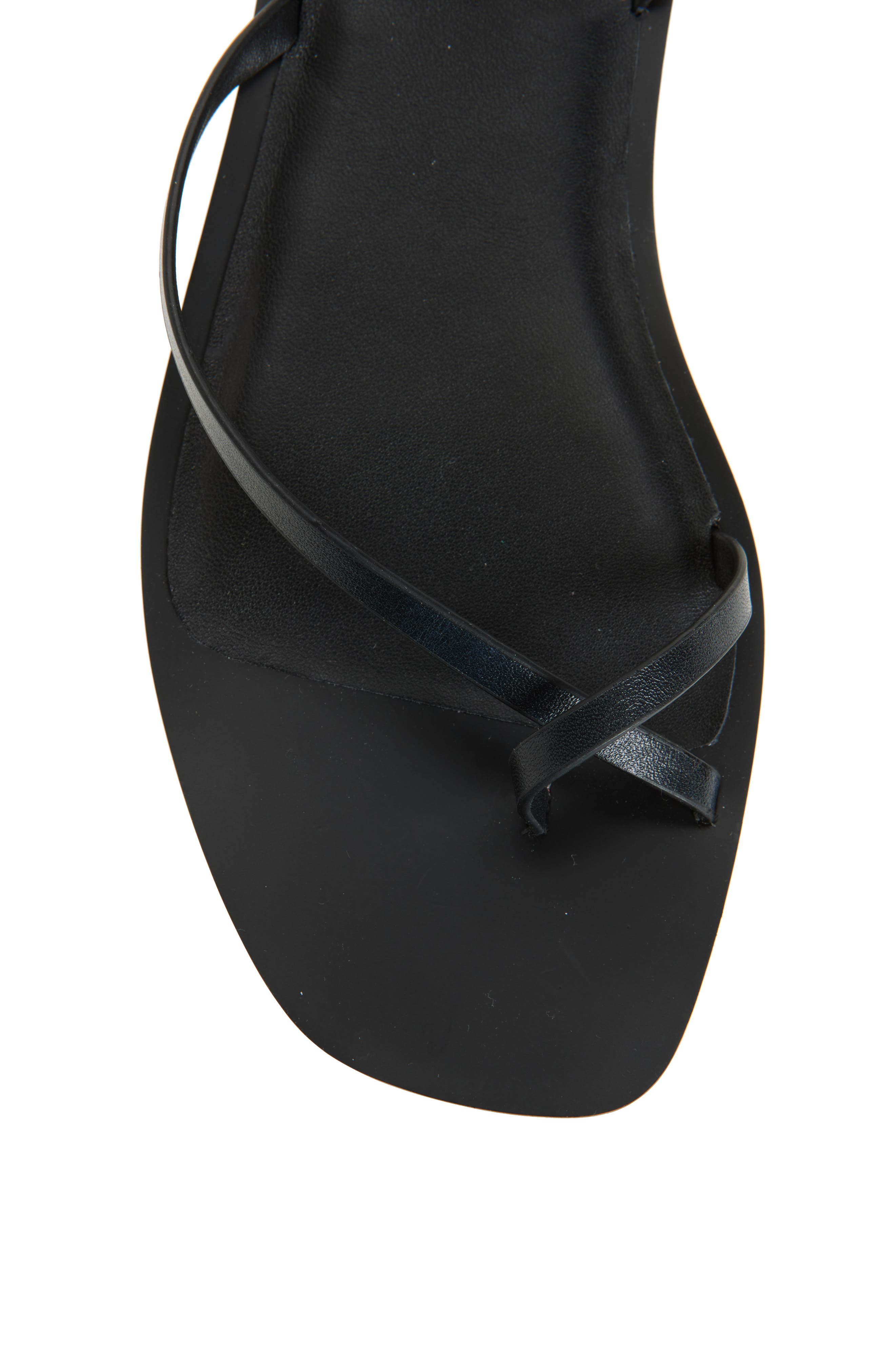 Madewell Lisbon Ankle Wrap Sandal, Alternate, color, True Black