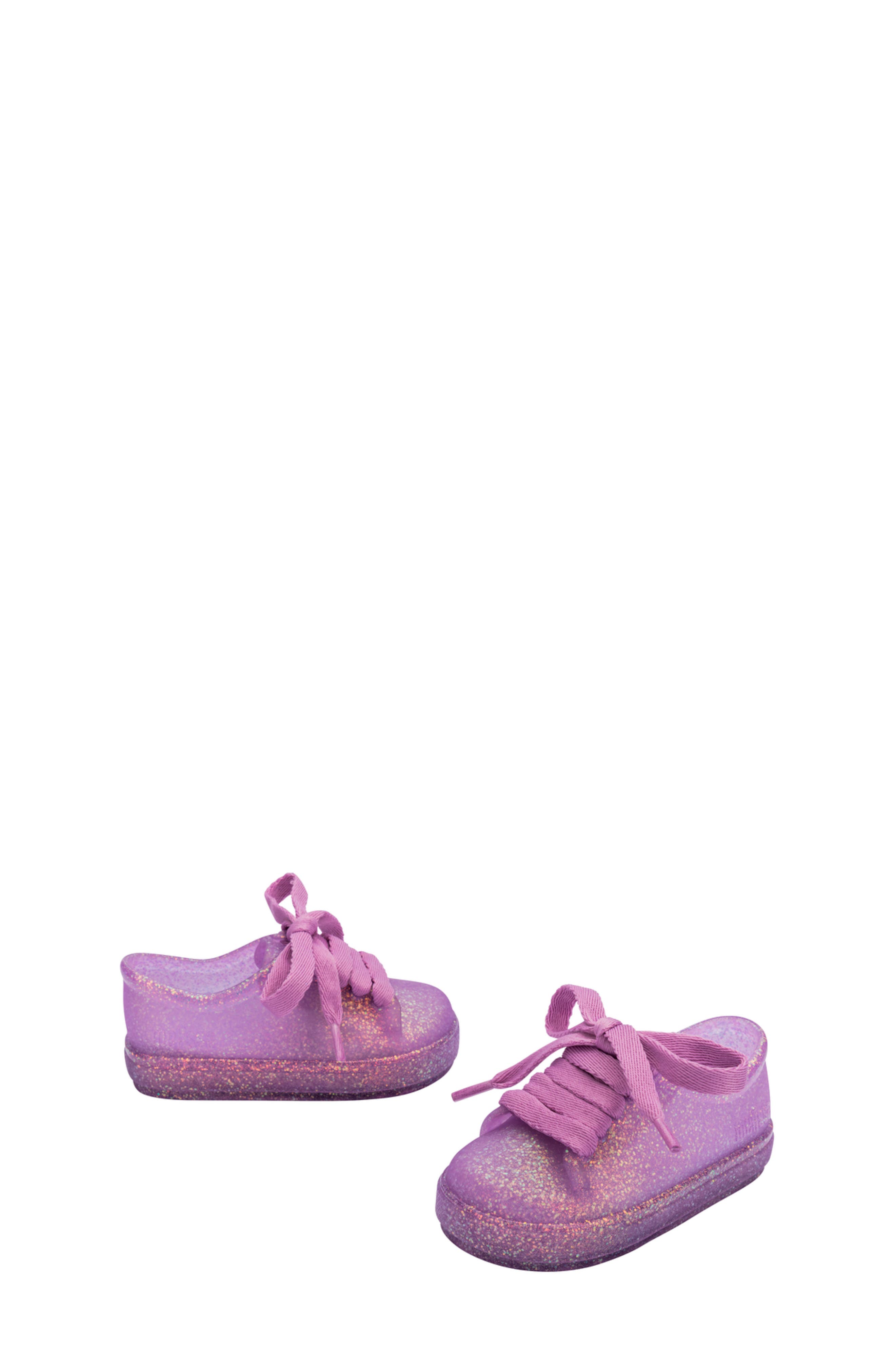 Mini Melissa Kids' Hip Sneaker, Alternate, color, Glitter Lilac