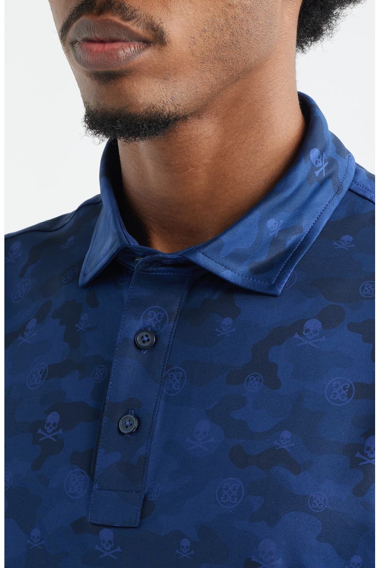 Icon Camo Stretch Tech Jersey Golf Polo Shirt, Alternate, color, TWILIGHT