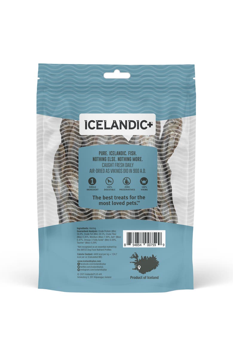 ICELANDIC+ Herring Whole Fish Cat Treat 1.5Oz Bag, Alternate, color, 