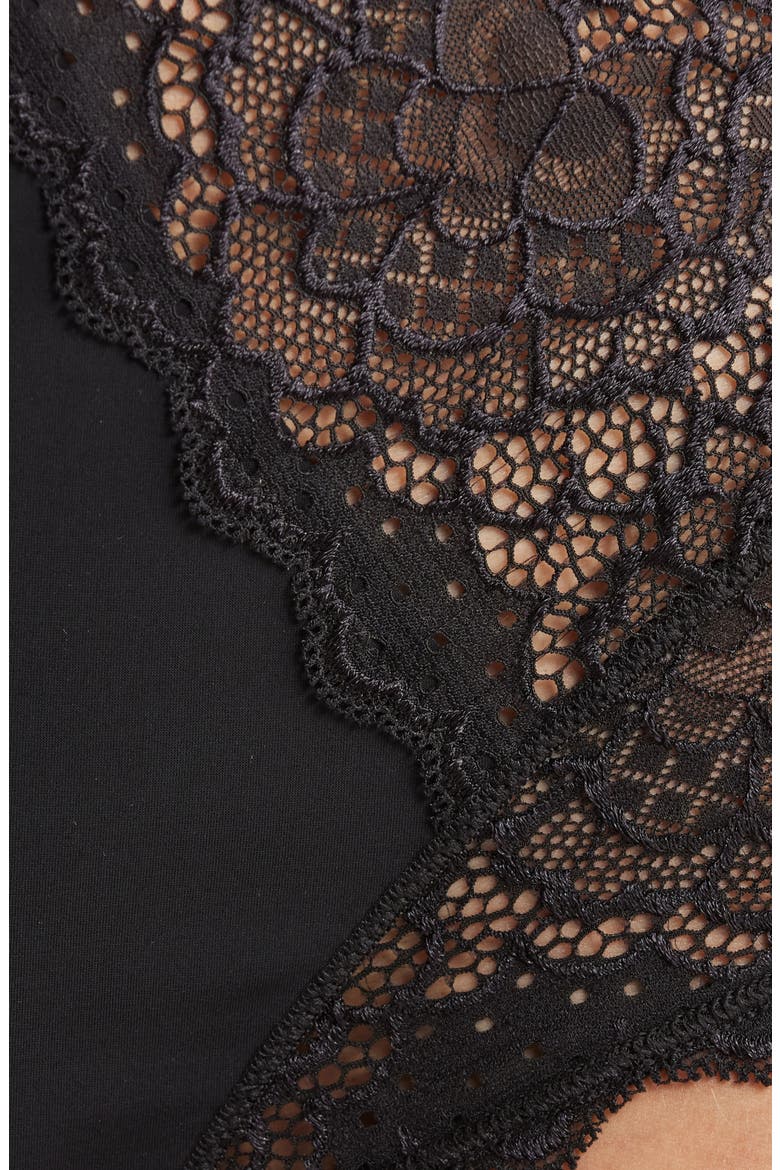 Caresse Retro Briefs, Alternate, color, BLACK