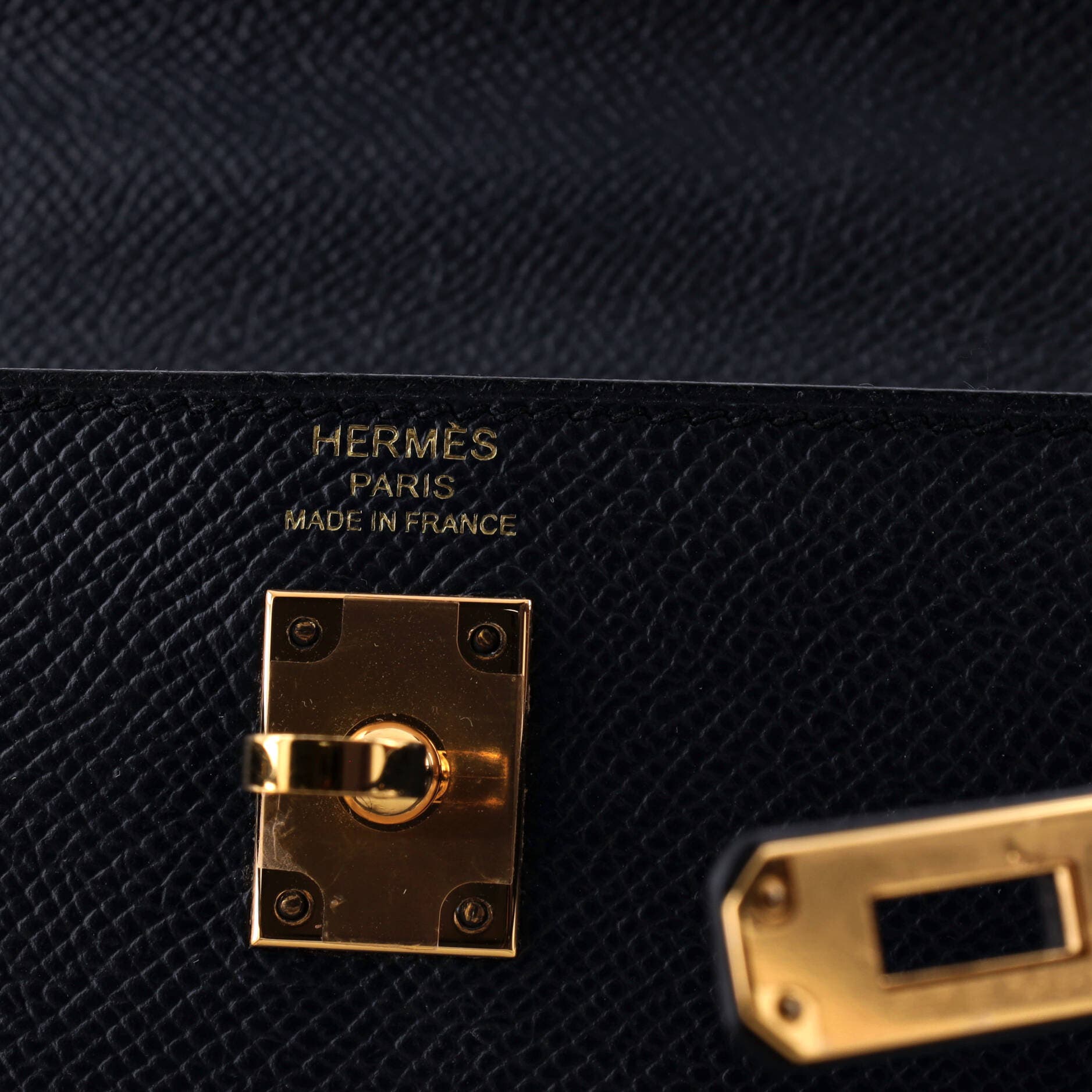 Pre-Owned Hermes Kelly Handbag Blue Epsom with Gold Hardware 25, Alternate, color, Indigo