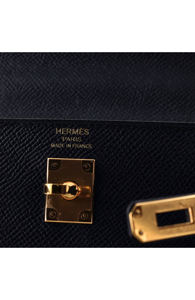 Pre-Owned Hermes Kelly Handbag Blue Epsom with Gold Hardware 25, Alternate, color, Indigo