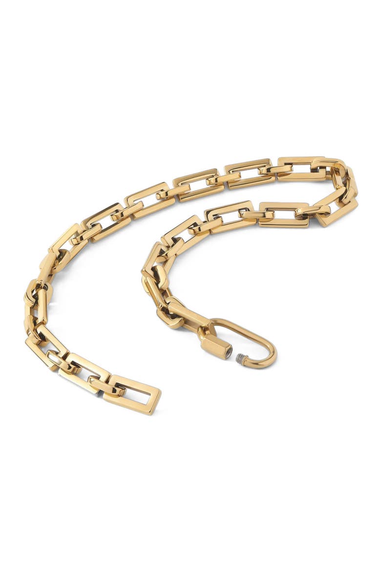 The Bobbi Lock Necklace, Main, color, Gold
