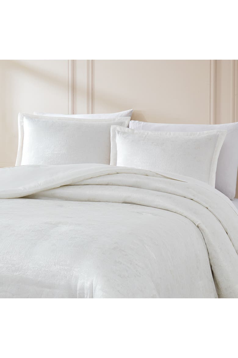 Lena Textured Comforter Set, Alternate, color, White