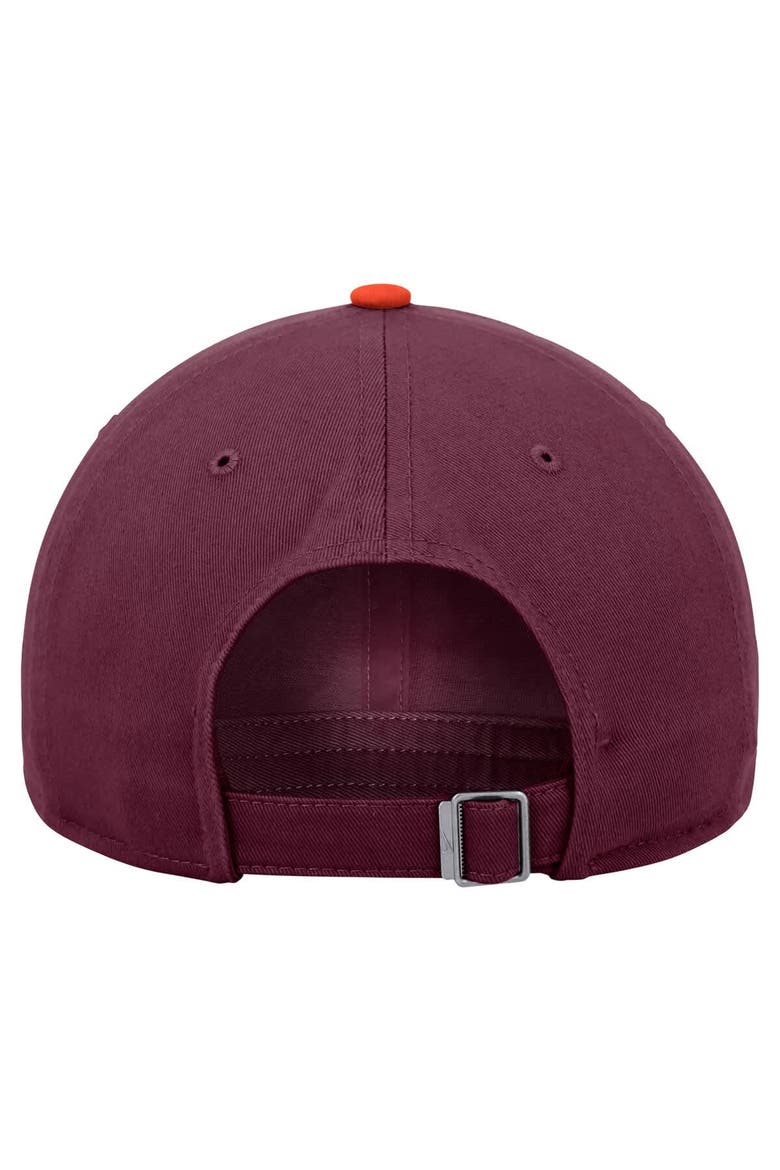 Men's Nike Maroon Virginia Tech Hokies Colorblock Club Adjustable Hat, Alternate, color, Maroon