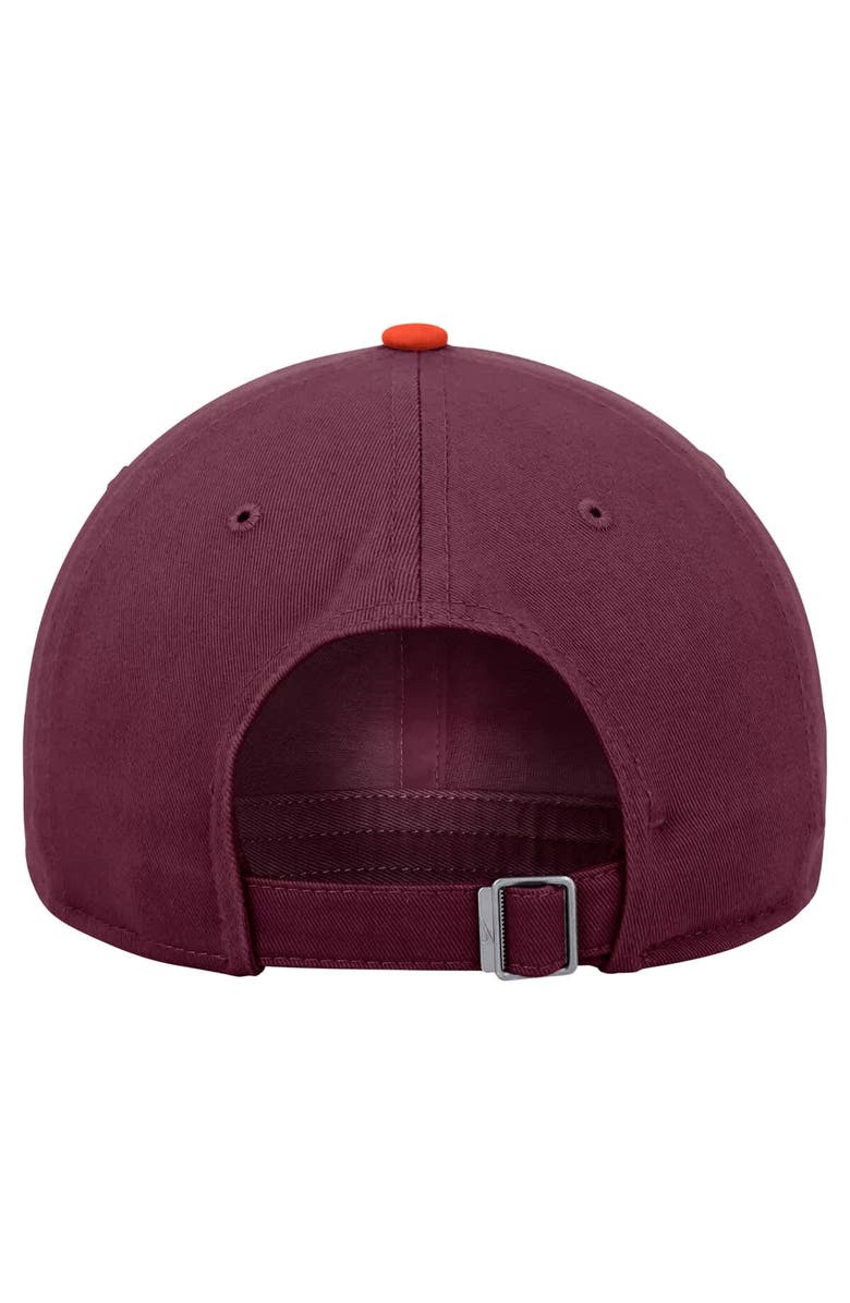 Nike Men's Nike Maroon Virginia Tech Hokies Colorblock Club Adjustable Hat, Alternate, color, Maroon