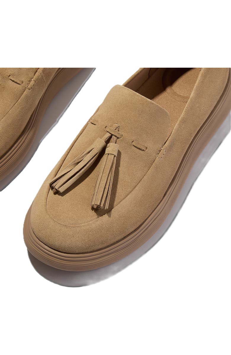FitFlop IQ Comff Tassel Loafers, Alternate, color, Camel