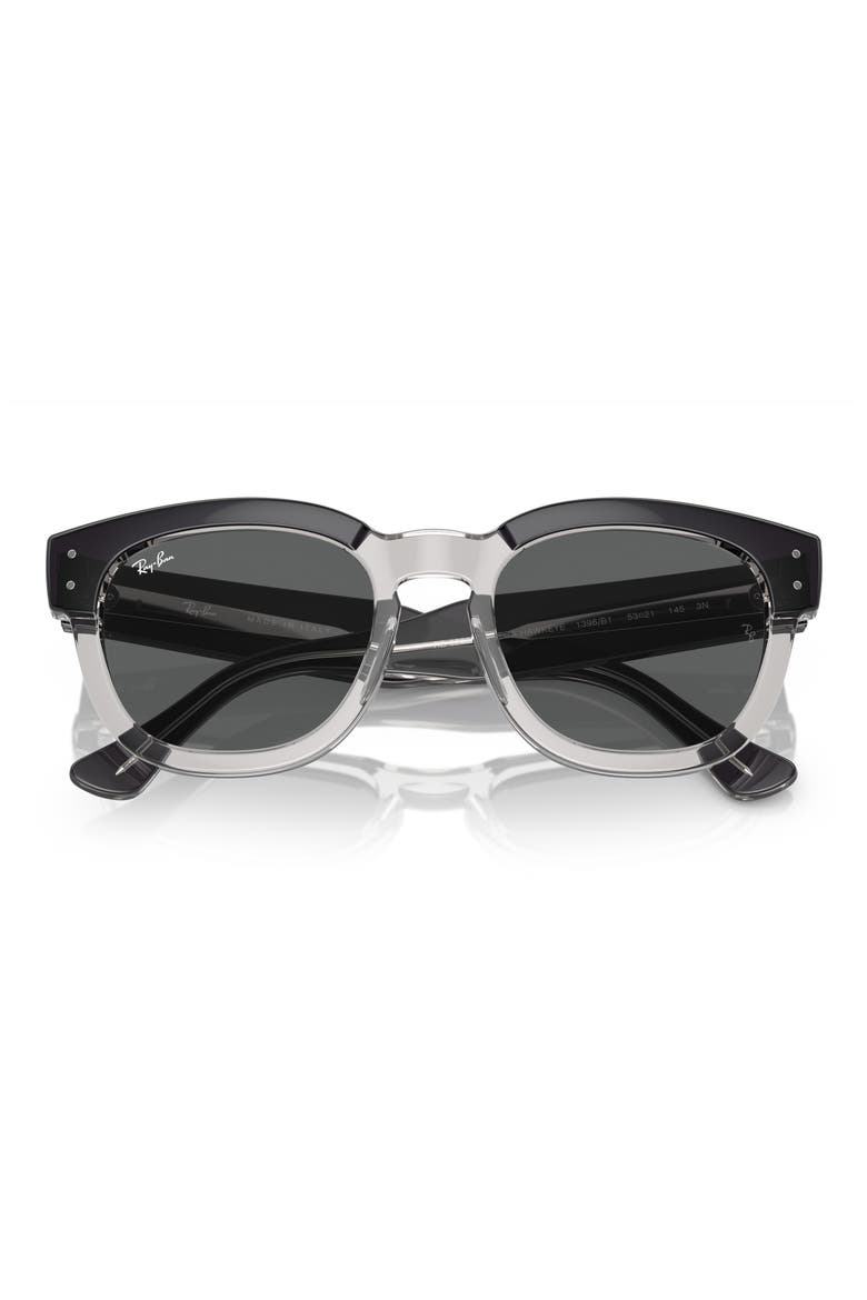 Mega Hawkeye 53mm Square Sunglasses, Alternate, color, DARK GREY