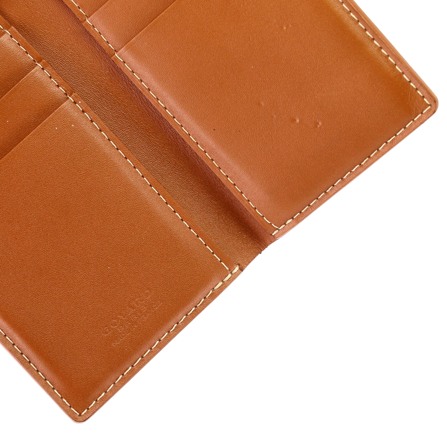 Pre-Owned Goyard Saint Pierre Card Case Coated Canvas, Alternate, color, Black