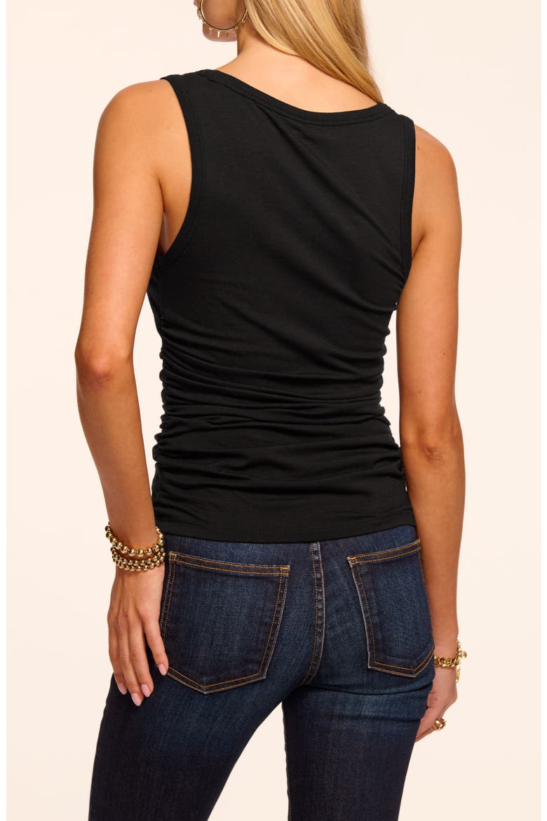 Jacey Scoop Neck Top, Alternate, color, BLACK