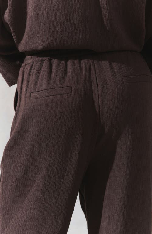 Next Crinkle Textured Wide Leg Pants In Black