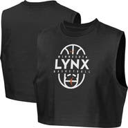 Nike Girls Youth Nike Black Minnesota Lynx 2026 Authentic Practice Sleeveless Cropped T-Shirt