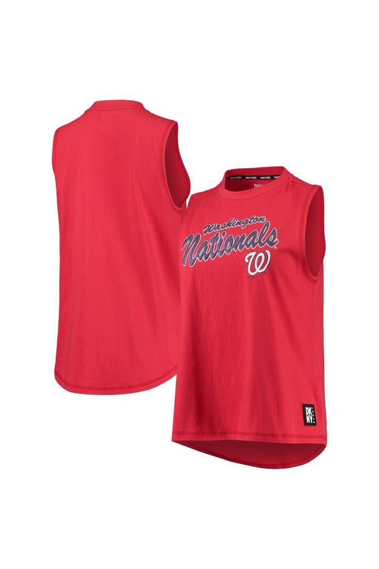 Women's DKNY Sport Red Washington Nationals Marcie Tank Top, Main, color, Red