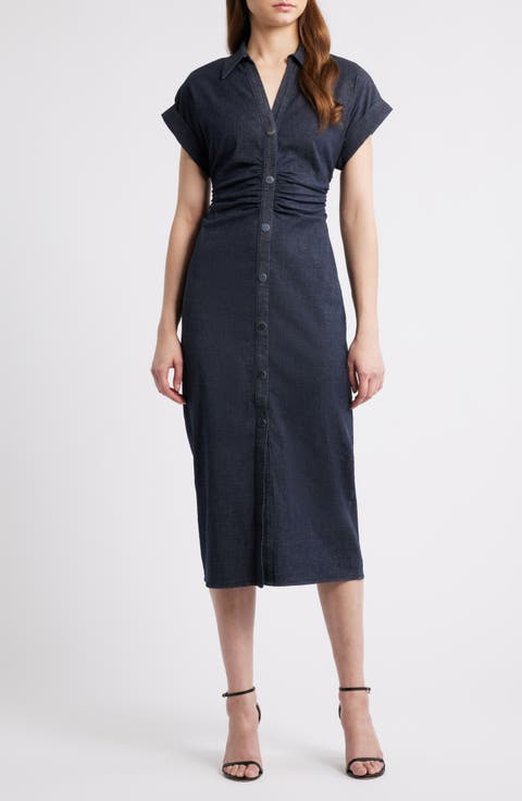 Denim Midi Shirtdress