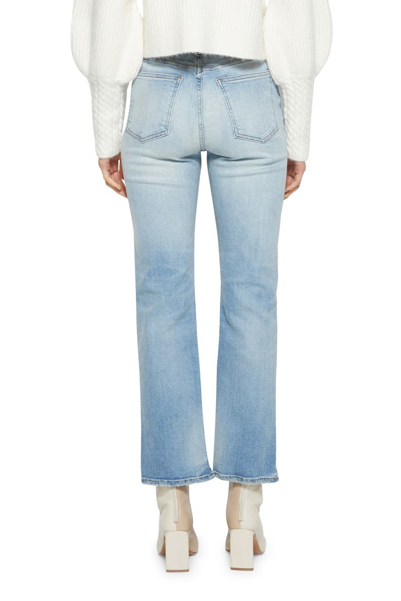 Jonathan Simkhai Standard River Organic Cotton Blend High Waist Straight Leg Jeans, Alternate, color, PALISADES VINTAGE