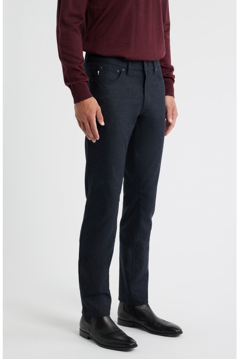Chuck Modern Fit Ceramica Flannel Five-Pocket Pants, Alternate, color, NAVY