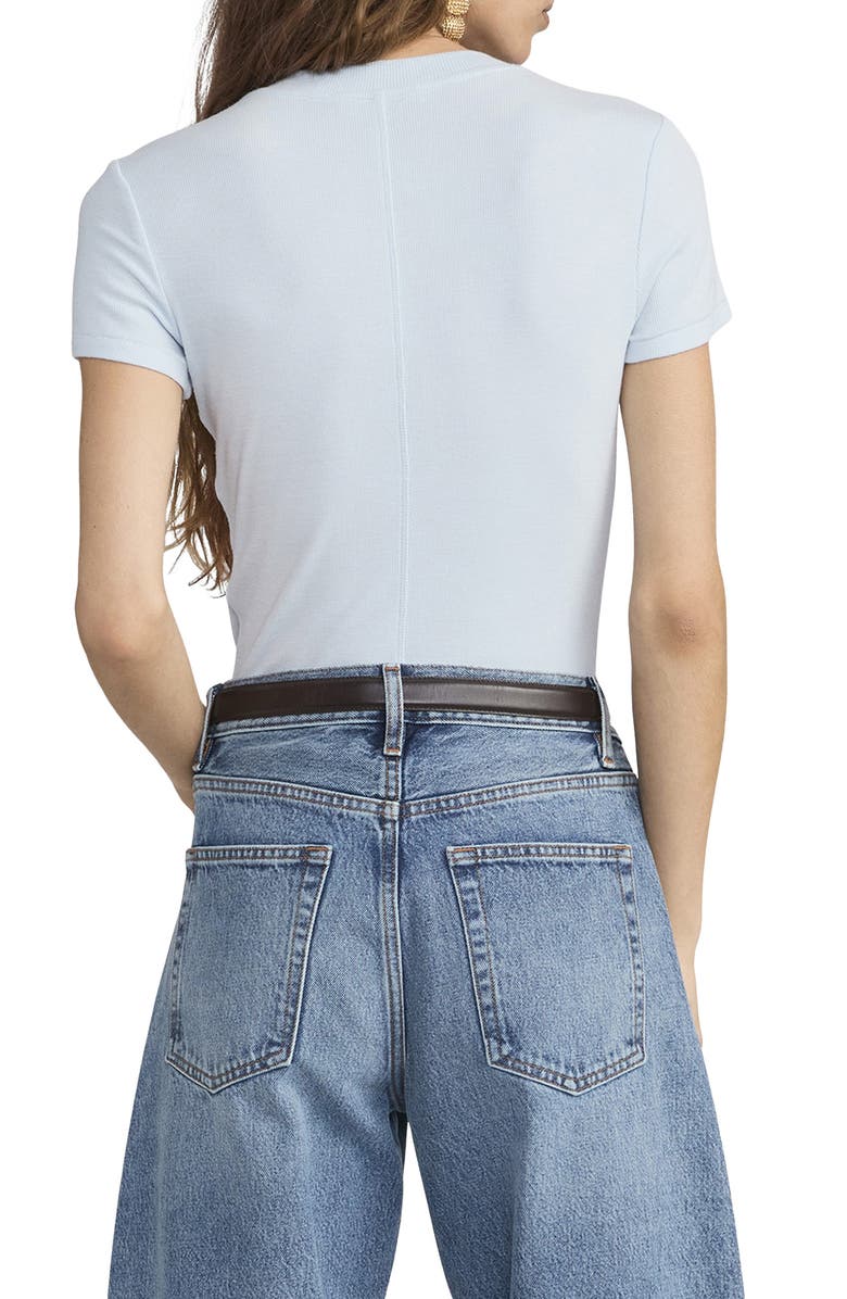 FRAME The Rib Baby T-Shirt, Alternate, color, Sky Blue