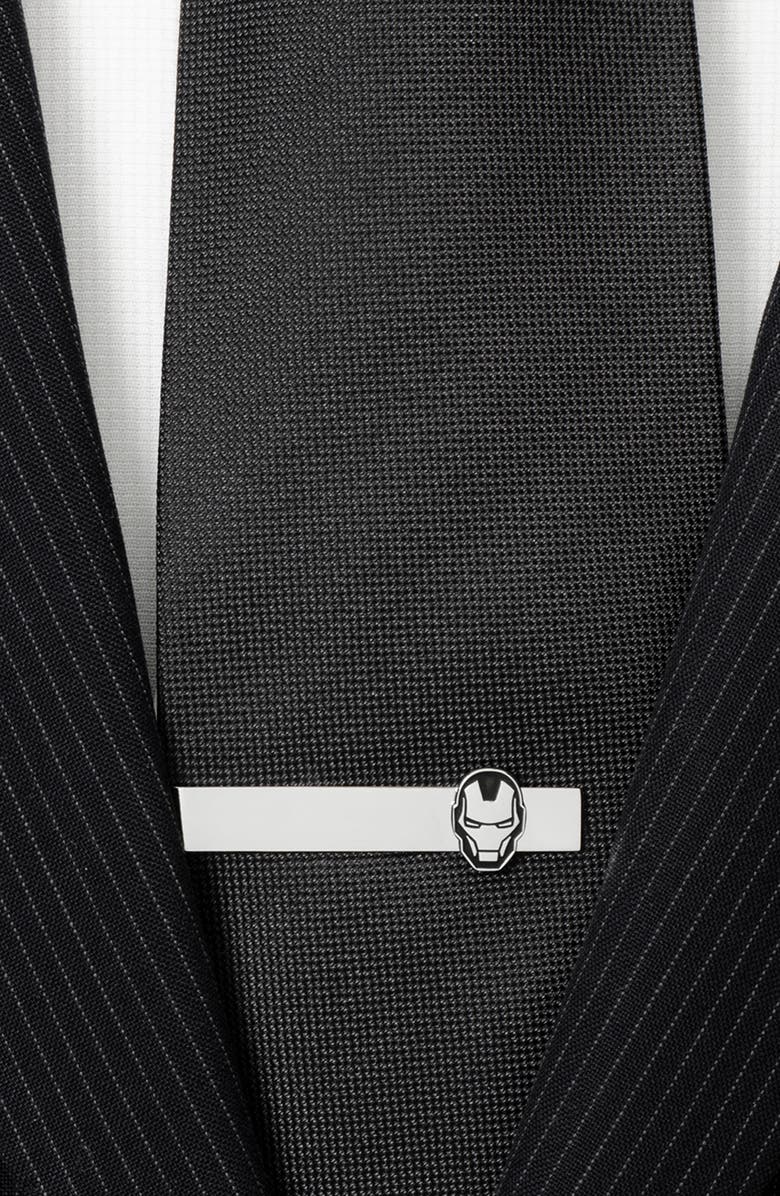 Cufflinks, Inc. Iron Man Tie Bar, Alternate, color, Silver