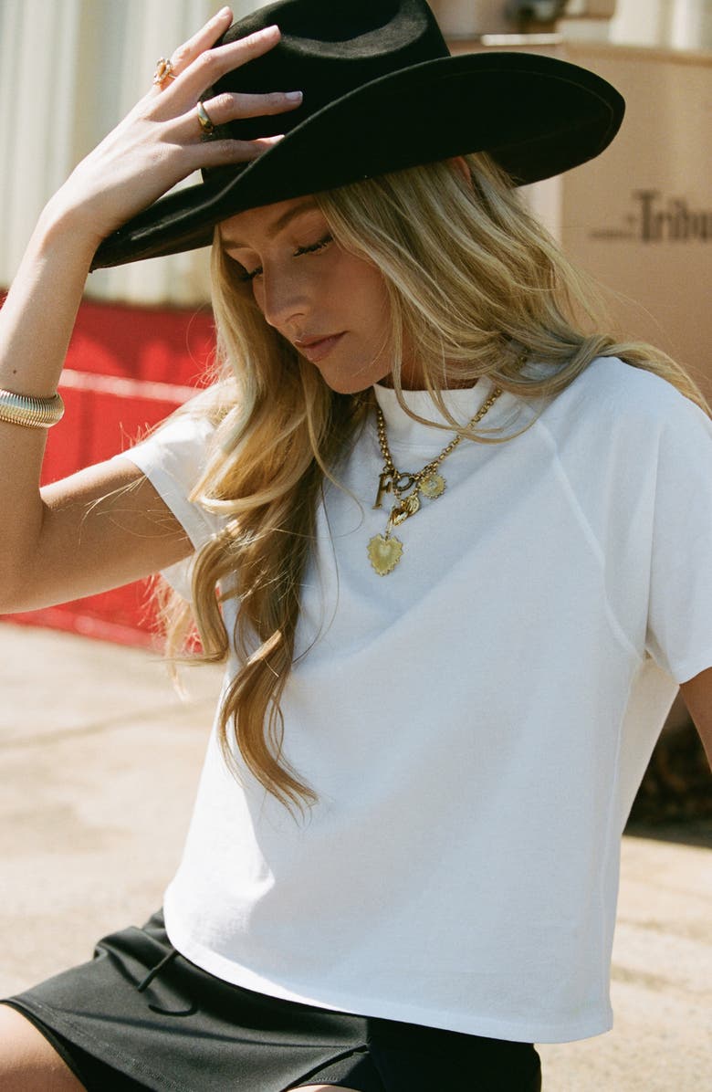 Sierra Madre Golf The Mock Neck Tee, Alternate, color, White