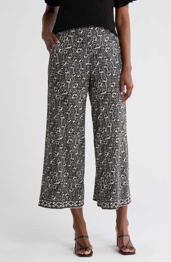 MAX STUDIO Wide Leg Pull-On Crop Pants
