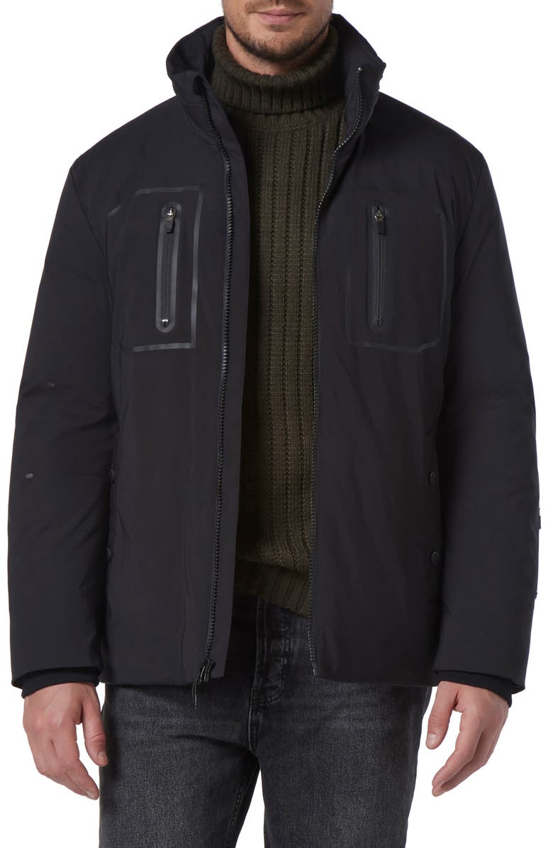 Andrew Marc Odeon Water Resistant Full Zip Down Jacket, Main, color, 