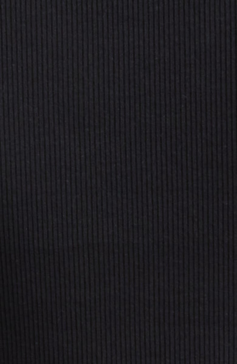 Rabanne Ring Pierced Stretch Cotton Tank, Alternate, color, Black