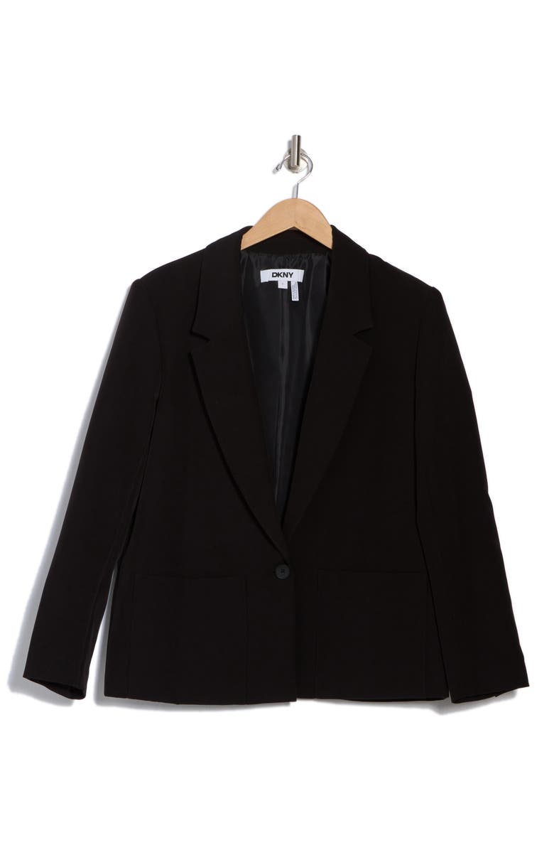 DONNA KARAN Crop Blazer, Alternate, color,