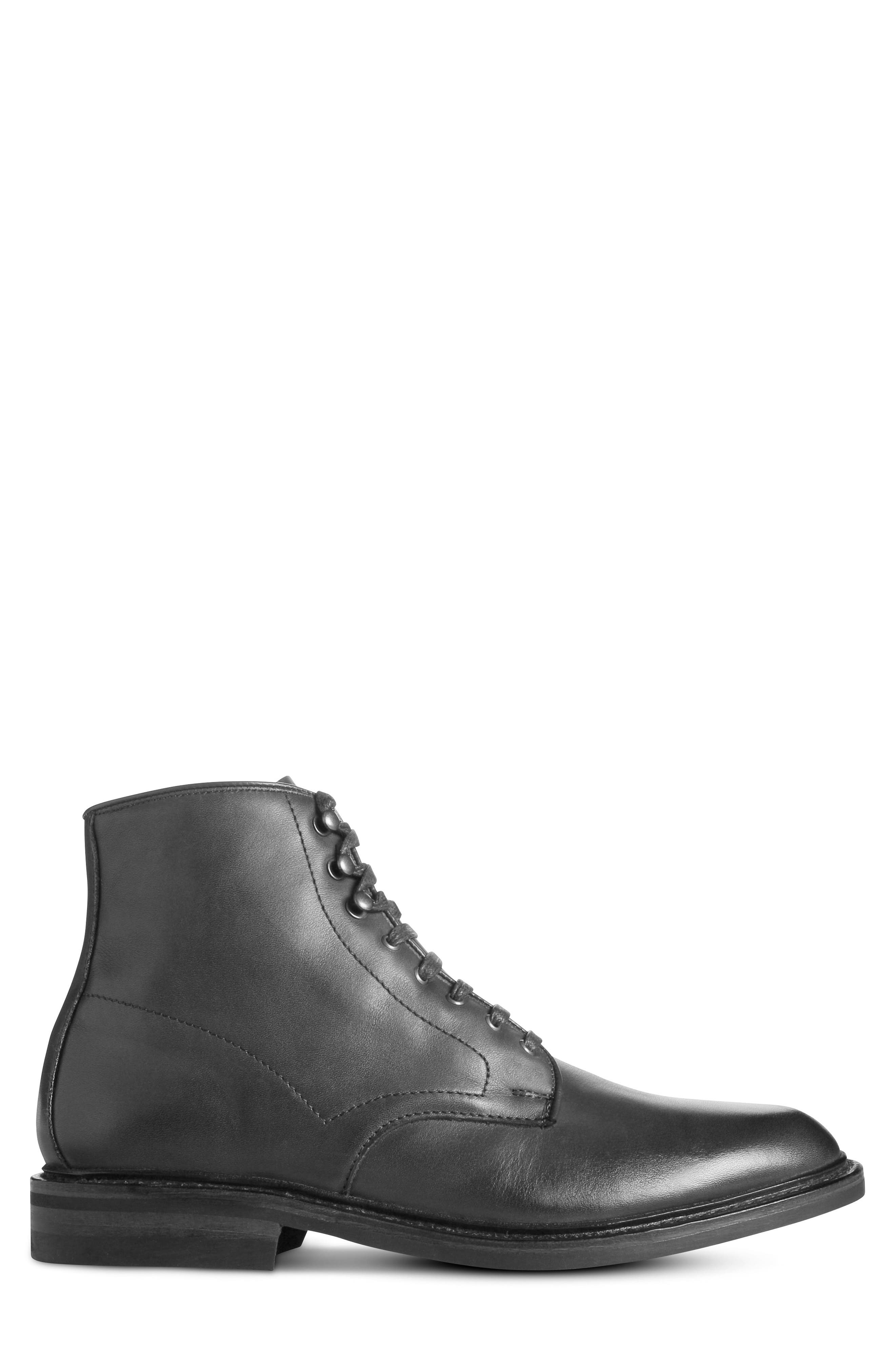 Allen Edmonds Higgins Weatherproof Plain Toe Boot, Alternate, color, Black