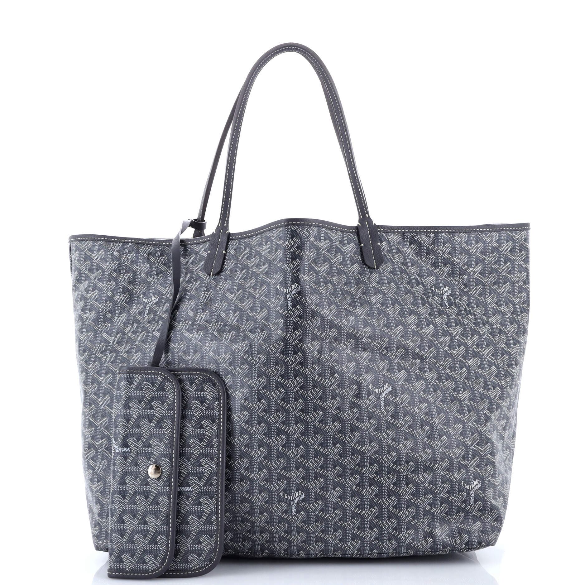 Pre-Owned Goyard Saint Louis Tote Coated Canvas GM, Alternate, color, Gray