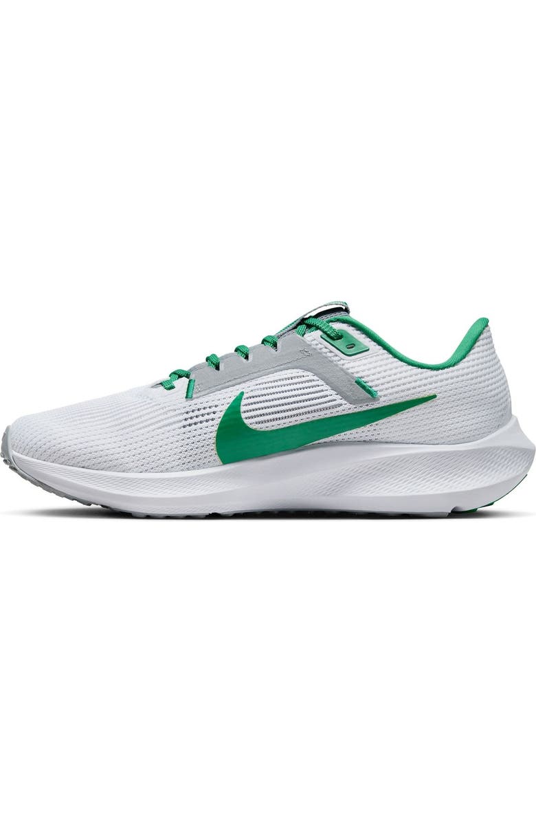 Nike Unisex Nike White Norfolk State Spartans Zoom Pegasus 40 Running Shoe, Alternate, color,