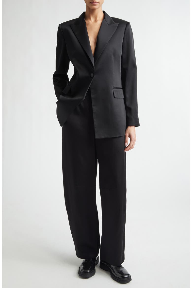 Bow Jacket, Alternate, color, BLACK