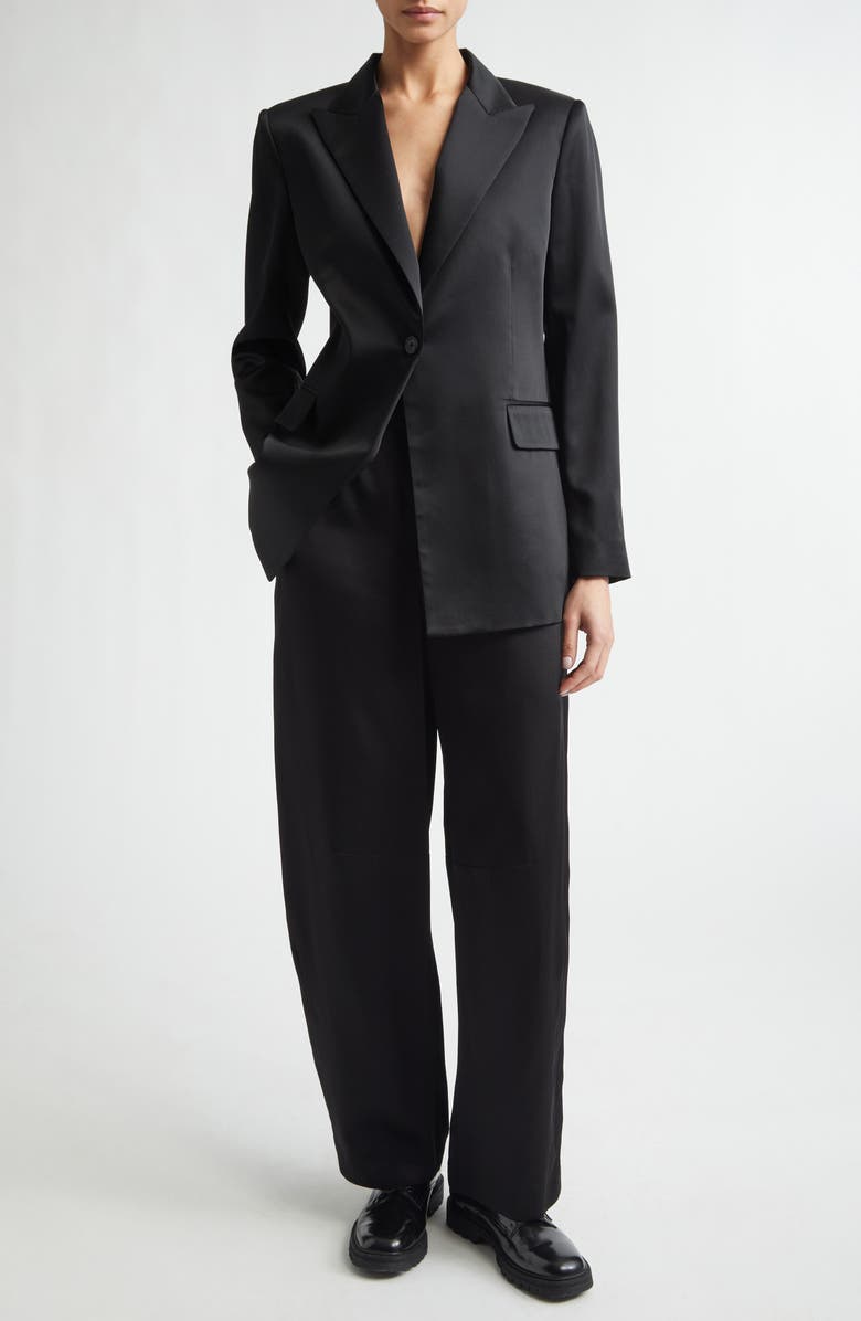 PARTOW Barrow High Waist Barrel Leg Pants, Alternate, color, Black