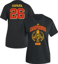 adidas Women's adidas Black Spain National Team 2026 FIFA World Cup Champions Trophy T-Shirt