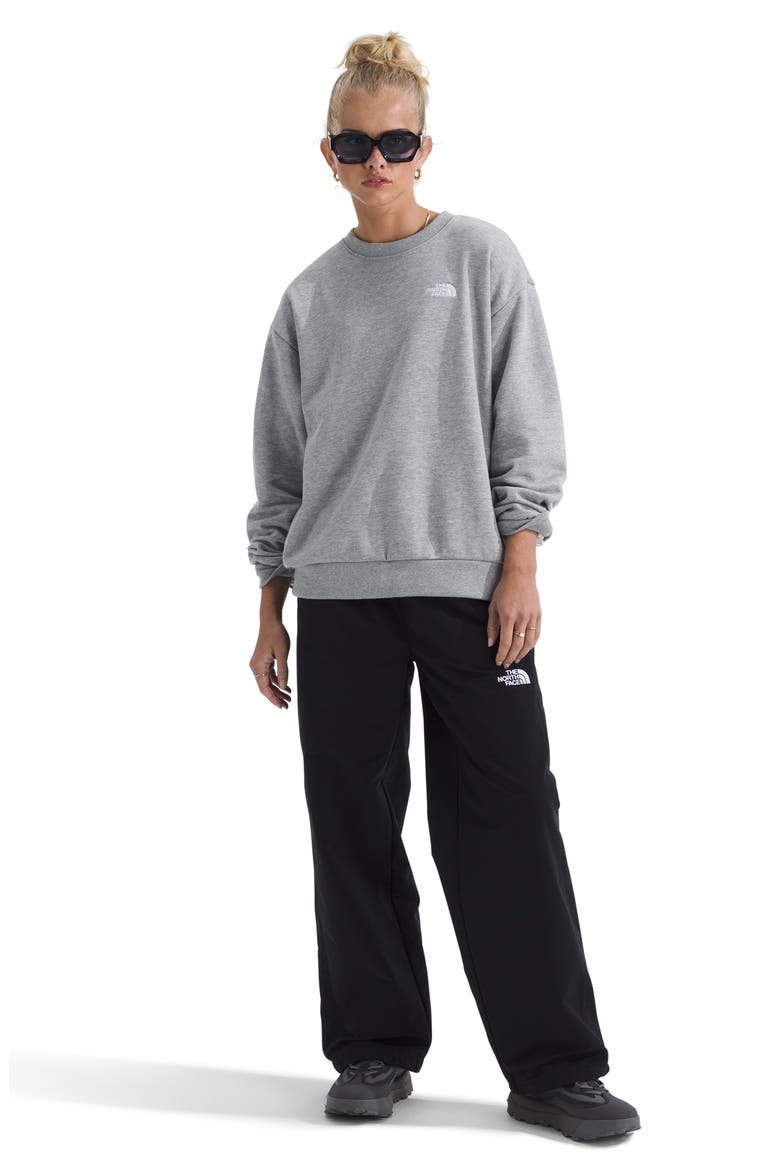 Evolution Simple Dome Oversize Crewneck Sweatshirt, Alternate, color, TNF PALE GREY HEATHER